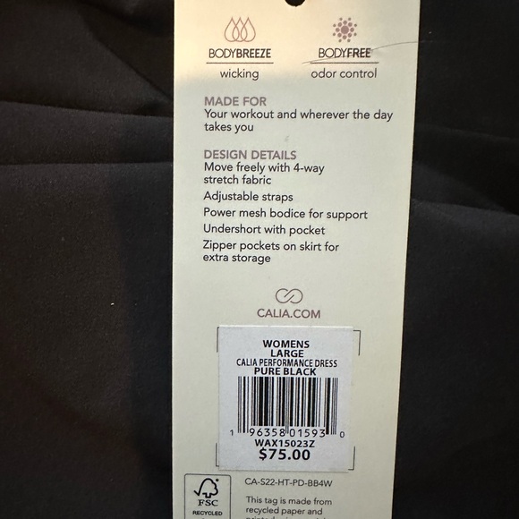 Super cute Calia by Carrie Underwood performance dress with shorts and pockets! - Picture 3 of 6